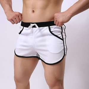 Shorts de jogging pour hommes Short de fitness noir à séchage rapide en maille à double couche Pantalon court de musculation pour hommes - Product Image 2