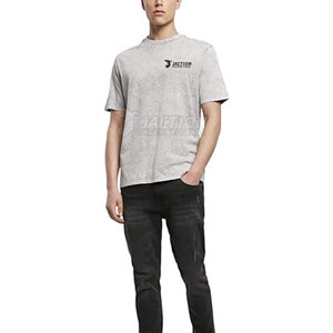 Ropa informal en Pakistán 100% algodón Loose Fit Printed Acid Wash camiseta para hombres precio al por mayor camiseta duradera - Product Image 6