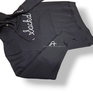 Nouveau sweat à capuche surdimensionné pour hommes 300 GSM lâche avant épaule manches hiver broderie à capuche - Product Image 1