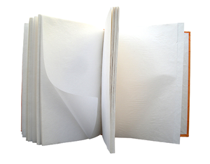 Álbum DE FOTOS DE BODA bordado de papel de algodón hecho a mano de Color naranja personalizado de alta calidad - Product Image 3