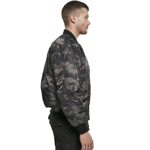 2025 vente chaude en gros hommes fermeture éclair Style Bomber veste Pakistan-fait superbe qualité toile col montant étanche - Product Image 5