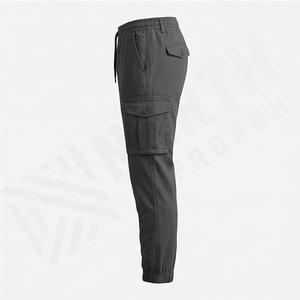 Pantalones Cargo de Alta Calidad para Hombre, Pantalones Deportivos Holgados Personalizados con Cordón, Bolsillos Laterales Rectos, Pantalones Cargo para Hombre, Ropa Urbana Táctica - Product Image 3