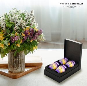 ชุดโกศศพ4อันสำหรับขี้เถ้ามนุษย์นกฮัมมิงเบิร์ดออกแบบโกศสำหรับขี้เถ้าของมนุษย์ - Product Image 3