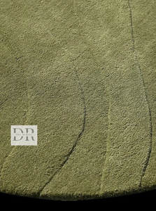 Diseñador hecho a mano moderno 100% lana de Nueva Zelanda hecho a medida antideslizante lavable Color sólido decorativo escalera mechón Alfombra conjunto - Product Image 4