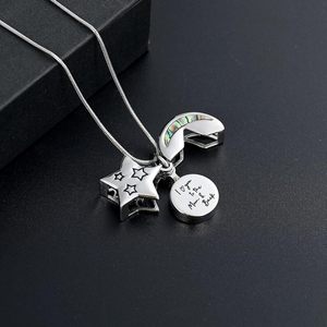 เครื่องประดับสำหรับฌาปนกิจรูปดวงจันทร์สำหรับขี้เถ้าเถ้ากระดูกสร้อยคอที่ระลึกสำหรับผู้ชายผู้หญิงขนาดตามสั่ง - Product Image 4