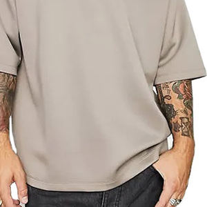 เสื้อยืดผู้ชายโอเวอร์ไซส์ทรงหลวมทรงหลวมสไตล์สตรีทเสื้อผ้าฝ้าย100% ผลิตจากปากีสถาน - Product Image 3