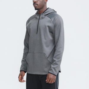 Fabricants Sweats à capuche personnalisés pour hommes Streetwear Sweat à capuche surdimensionné avec demi-fermeture éclair et délavé à l'acide pour hommes - Product Image 6