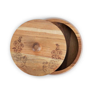 Cazuela de madera recientemente Masala picante para uso en cocina, diseño de mesa, olla caliente para servir, olla caliente con forma redonda decorativa - Product Image 6