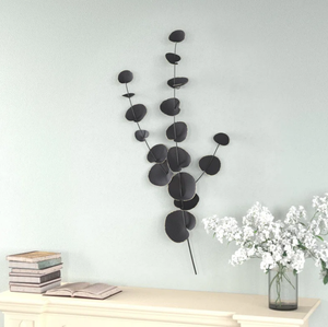 ของตกแต่งผนังลายใบไม้สีดำทำจากโลหะใช้ในอาคารกลางแจ้งแขวนผนังในโรงแรมร้านอาหารบ้านห้องนั่งเล่นห้องนอนตกแต่งศิลปะ - Product Image 3