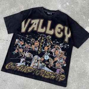 T-shirts de haute qualité rétro Punk Hip Hop Style graphique imprimé t-shirt ample pour hommes et femmes nouveau col rond 100% coton court - Product Image 4