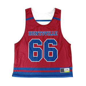 Reversible Lacrosse uniforme de poliéster de alta calidad Jersey impresión personalizada al por mayor adultos fútbol americano uniforme pinnies - Product Image 6