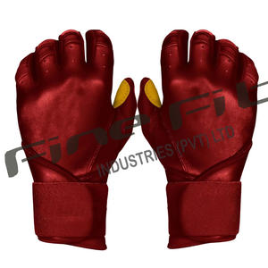 Gants de frappeur en cuir d'agneau personnalisés de haute qualité pour adultes gants de sport confortables à fermeture à boucle respirante pour gaucher - Product Image 5