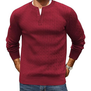 Suéter de punto Hombres Algodón en blanco OEM Suéter liso Prendas de punto Logotipo personalizado Suministro al por mayor a granel - Product Image 6