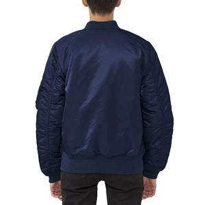Chaqueta Bomber de estilo callejero para hombre delgada más vendida Color sólido y ligero con cierre de cremallera de cuello alto para invierno - Product Image 2