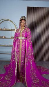 NEW--BEAUTIFUL & SUPERBE BRODERIE ZARI DABKA LOURDE SUR TAKCHITA CAFTAN DE CRÉATEUR AVEC ROBE DE TRAIL POUR FÊTE ET Mariage = 2024 - Product Image 2