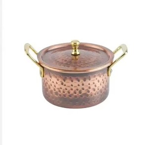 Olla decorativa de acero inoxidable de oro rosa, cazuela para servir, utensilios de cocina clásicos, perfecto para nuevo regalo de cocina - Product Image 1
