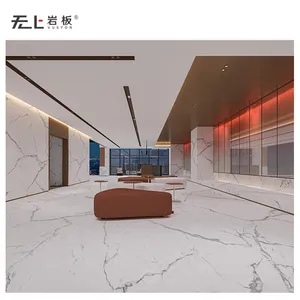 High Quality Soft Polished Calacatta White Serie Vein No.4 Porcelain Slab Flooring Tiles with quartz