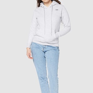 Haute qualité multi-style surdimensionné goutte épaule Simple couleur unie mode automne et hiver chaud à manches longues femmes à capuche - Product Image 3