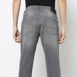Jeans en denim pour hommes, pantalons droits décontractés et ajustés personnalisés, jeans stretch pour garçons, jeans skinny à fermeture éclair et braguette pour hommes - Product Image 6