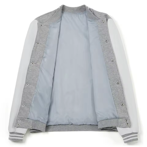 New Stylish Versity Men's Winter Woolen Solid Streetwear Jackets High Quality Custom Wholesale - Product Image 2