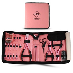 HOOPER COMPANY Kit de Herramientas Comerciales de Acero Inoxidable de Última Tendencia para Extensiones de Cabello, con Bolsa, Alicates, Cinta, Mink Loop, Tijeras y Peine, Sostenible - Product Image 1