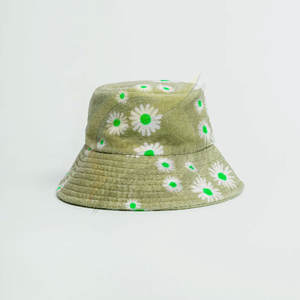 Sombrero de cubo de algodón de alta calidad, gorra de cubo lisa con estampado Floral personalizado, nueva colección, venta al por mayor - Product Image 5