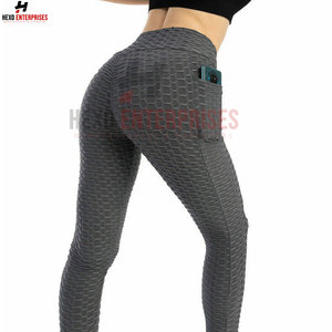 Nuevo diseño de mujer de cintura alta sin costuras Fitness Yoga Legging Scrunch Butt Lift transpirable Atlético entrenamiento desgaste estilo Casual - Product Image 5