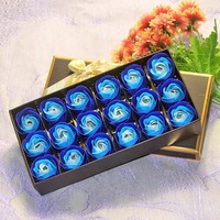 18 Stück Rosen-Seifenblumen Geschenkbox, Nicht-verblassende Wiederverwendbare Duftende Seifenrosen Bouquet für Valentinstag Muttertag Geschenk