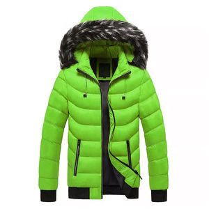 Chaqueta Acolchada con Capucha para Hombre de Alta Calidad, Ropa de Invierno Cálida, al por Mayor, Impermeable, Cortavientos, con Cierre de Cremallera y Logotipo Frontal, Diseño Sólido - Product Image 5