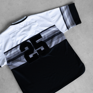 Camiseta de malla retro de fútbol americano de diseño personalizado al por mayor transpirable de secado rápido totalmente sublimación impresa Cultivo de gran tamaño - Product Image 4