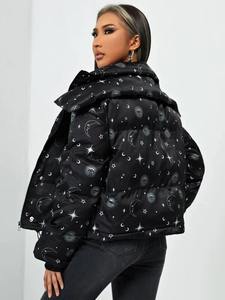 Veste bouffante pour femmes hiver chaud vêtements décontractés vêtements respirant manches longues fermeture éclair complète veste bouffante pour femmes - Product Image 6