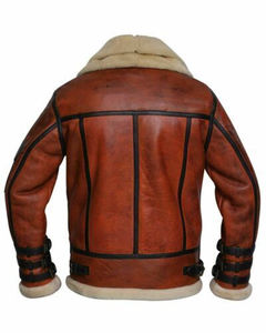 2025 Nueva chaqueta de cuero Bomber para hombre, chaquetas de cuero para motocicleta y ropa informal, chaqueta de cuero para hombre - Product Image 4