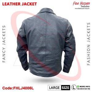 Chaqueta informal de piel de cabra para hombre con cremallera asimétrica Chaleco de seguridad cómodo y duradero Camisa DE TRABAJO Estilo de moda - Product Image 4