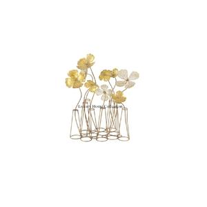 Hot Selling Attractive Look <b>White</b> and Gold Flowers Floral Designer Sculpture and Objects for <b>Office</b> <b>Desk</b> Decoration in Low Price - Product Image 1