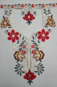 Vibrant Net Fabric Embroidered Neck <b>Collar</b> with Sequin Work for Bridal Blouse Gown Kurtis Saree-Fashion and Tailoring Patches - Product Image 4