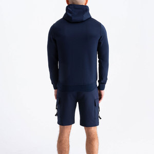 Ensemble streetwear décontracté pour homme, sweat à capuche et short, vente flash, prix bas, haute qualité, 100% coton respirant - Product Image 2