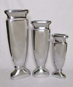 Modern Decorative <b>Cylinder</b> Round <b>Vase</b> Set of 2 Attractive Brass Plated Different Size Metal Floor <b>Vase</b> for Living Room Use - Product Image 4