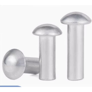 Fabricant de rivets à tête ronde solides DIN660, rivets à bouton champignon en alliage de zinc, rivets en acier inoxydable - Product Image 1