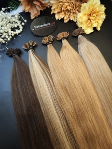 2025 Venta caliente de calidad superior 100% Extensiones de cabello virgen crudo vietnamita Punta plana Cutícula completa Precio al por mayor - Product Image 2