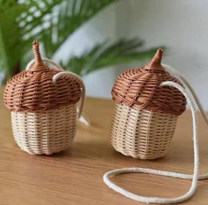 Sous-verres de Noël en rotin naturel, décoration rustique écologique pour des célébrations festives durables à la maison - Product Image 3