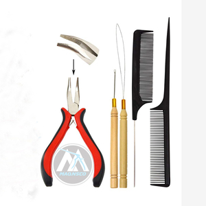 Pince d'extension de cheveux professionnelle en acier inoxydable de haute qualité outils d'extension de cheveux en plastique multifonctions - Product Image 1