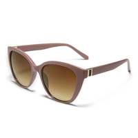 Lunettes de soleil classiques surdimensionnées de style œil de chat avec monture à accents métalliques, vente en gros, lunettes de soleil de haute qualité, stock, UV400, unisexe