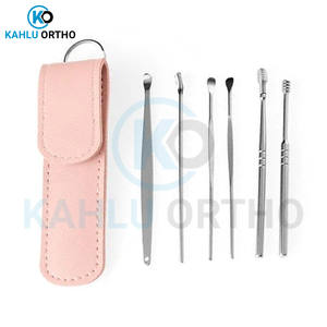 ชุดที่ทำความสะอาดหู6ชิ้นทำจากสเตนเลสสตีลชุดกำจัดขี้หูพิมพ์โลโก้ตามสั่งโดย Kahlu - Product Image 2