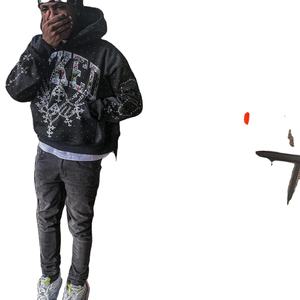 Strass personnalisé Dtg Imprimer Logo French Terry Surdimensionné Lourd Coton Lavage À L'acide Soleil Faded Hoodies pour Hommes - Product Image 4