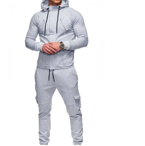 2025 Trending Men's Slim Fit Thick Fleece Chándales Impresión personalizada Transpirable Alta calidad-Nuevos chándales al por mayor - Product Image 4