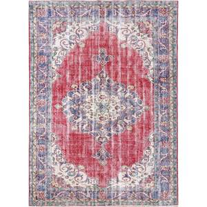 Alfombra de Lana Anudada a Mano de Gran Tamaño, Diseño de Medallón Rojo y Naranja, para Sala de Estar, Pasillo Rectangular, Modelo Pae-2362 - Product Image 1