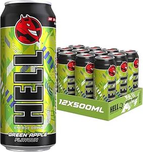 Boisson énergisante HELL saveur originale |   12 x 500 ml Boîtes Multipack |   Sans sucre |   32 mg/100 ml de caféine - Product Image 5