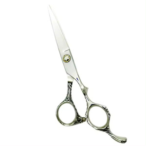 Ciseaux de coiffeur professionnels à lame droite en acier inoxydable de 6 pouces - Product Image 1