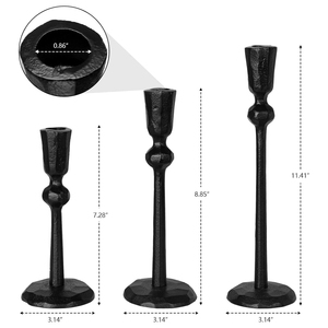 Portavelas de aluminio rústico moderno cálido a granel al por mayor decoración de Patio de mesa al aire libre para brillo de Navidad - Product Image 4