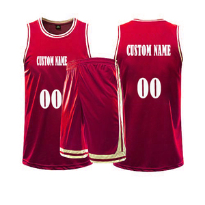 Ensemble de maillot et short de basketball 2 pièces respirant, anti-transpiration, antibactérien, écologique, grande taille, personnalisé, pour athlètes - Product Image 6